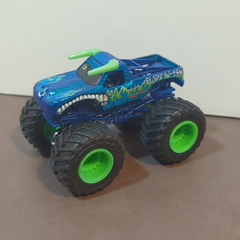 Hot Wheels Monster Truck El Toro Loco Rare Blue 1/64 Scale Mattel